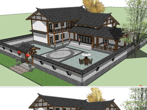 农家乐设计模型素材 建筑模型模型大全 19159913