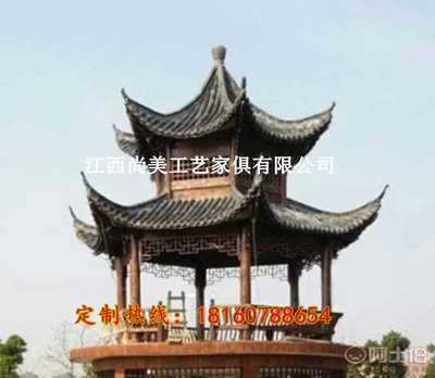 【凉亭厂家户外凉亭古建八角凉亭新农村景观亭长廊葡萄架木屋定制农家乐凉亭】 - 产品库