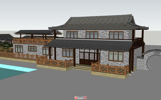 精品农家乐模型分享给大家 求积分 sketchup模型库 sketchup吧 sketchup中国门户网站